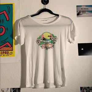 reformation “fiji” graphic baby tee